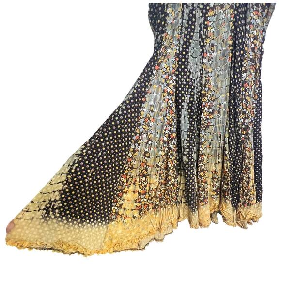 One Body of Love Steve Barraza Boho Hippie Dress Floral Embroidered Size Large - Picture 5 of 12